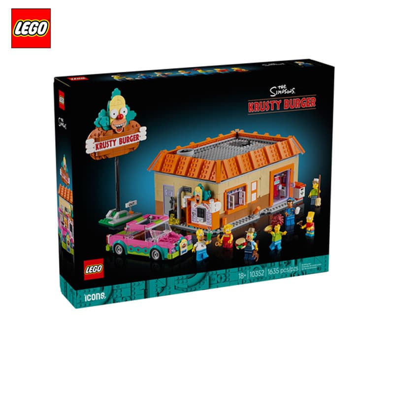 LEGO LEGO 10352 Criativo D2C Simpsons Custy Burger Shop Meninos Meninas Blocos de Construção Montagem de Brinquedos