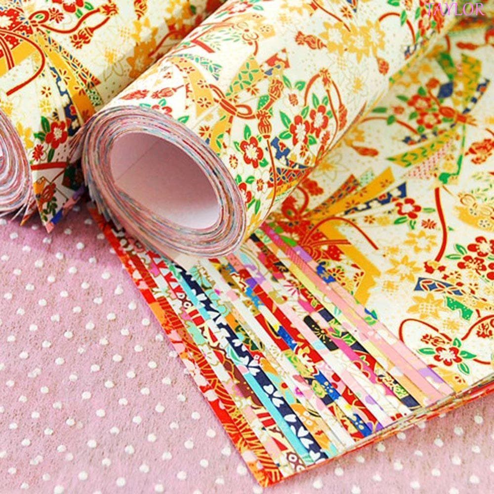TAYLOR Artesanato Papel Linhas De Ouro Flor Material Ambiental 20 Unidades/Pacote Guindaste Estilo Japonês Scrapbook Dec