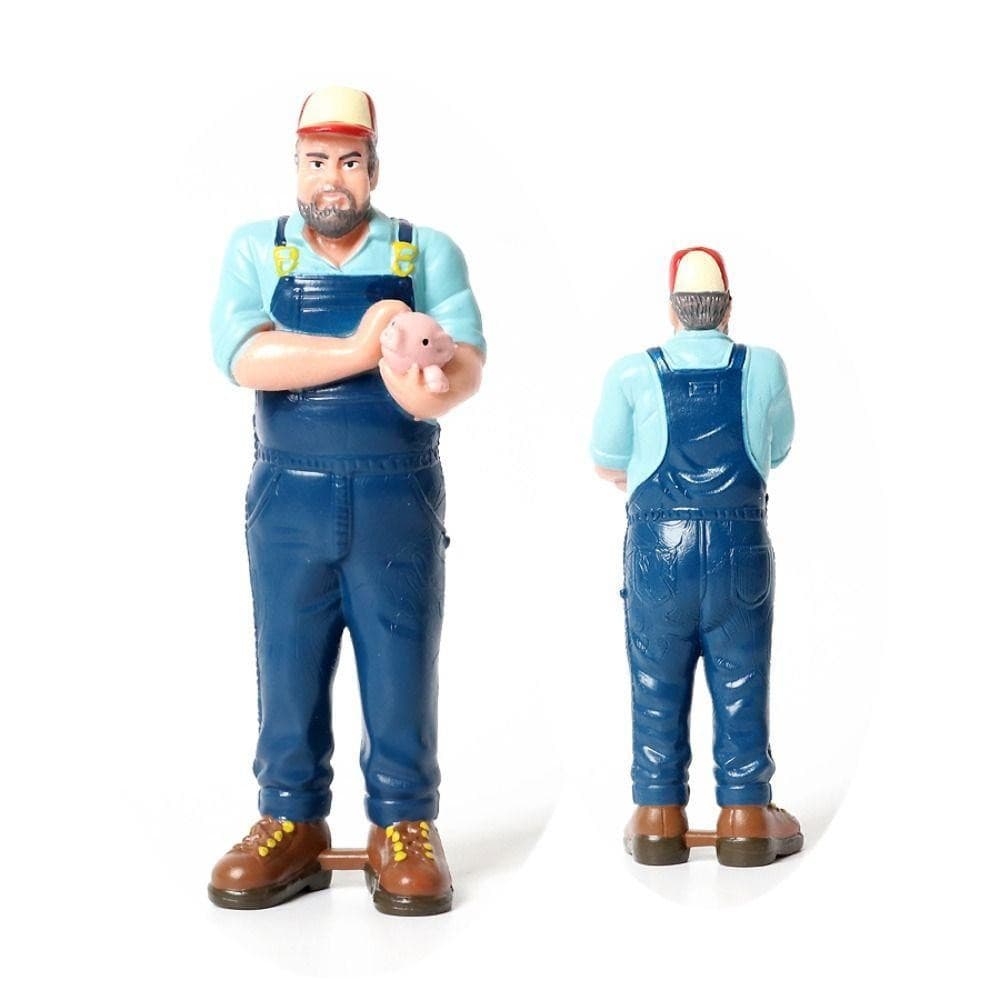 Figura Humana Realista BRBLIFE, Figuras de Pessoas em Diversas Profissões: Trabalhador da Construção, Médico, Oficial, e