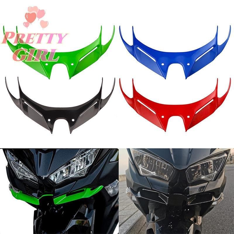 1 Peça Adequada para Kawasaki Ninja250 NINJA400 Modelo 2018-2023 Motocicleta Carenagem de Guidão Frontal Asa