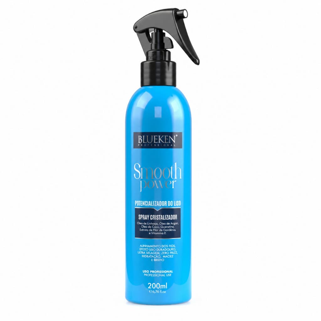 Smooth Power Blueken 200ml Potencializador de Liso Anti Frizz Brilho e Reconstrução Capilar ORIGINAL