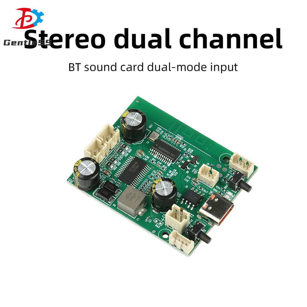 Placa Amplificadora Bluetooth Estéreo TWS Alimentada Por Bateria DC5V/3.7V 2 * 10W Volume Ajustável De Canal Duplo Recar