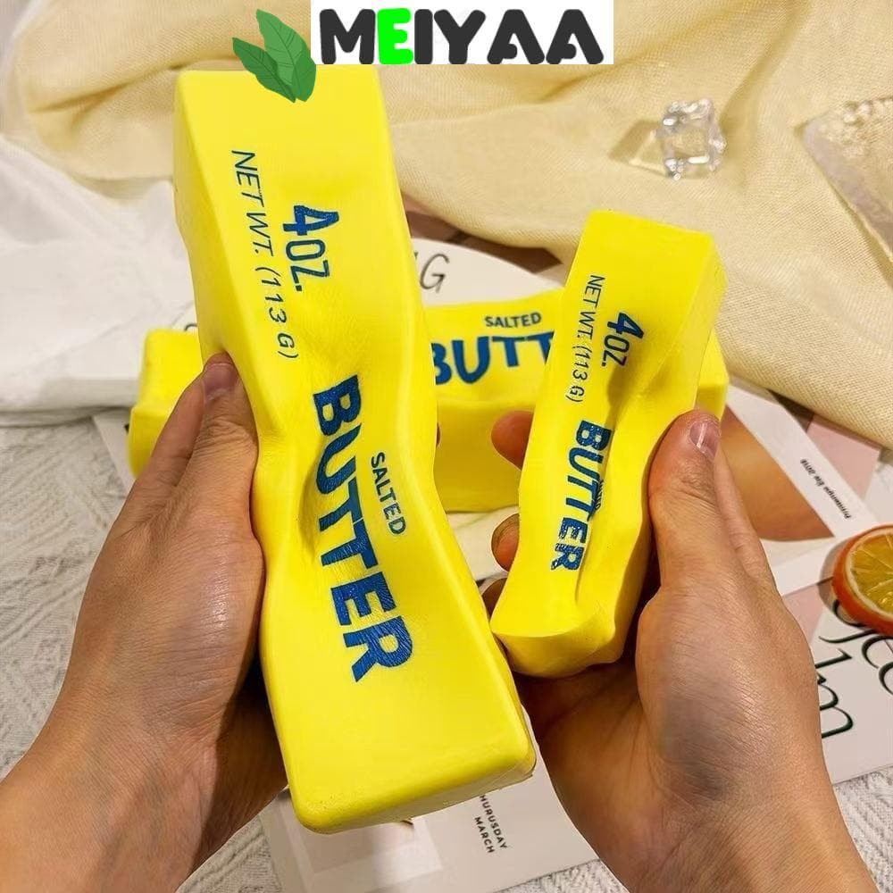 MEIYAA Pitada Brinquedo , Lento Subindo Alívio Do Estresse Manteiga Vara Espremer Queijo Mão Relaxamento Fidget