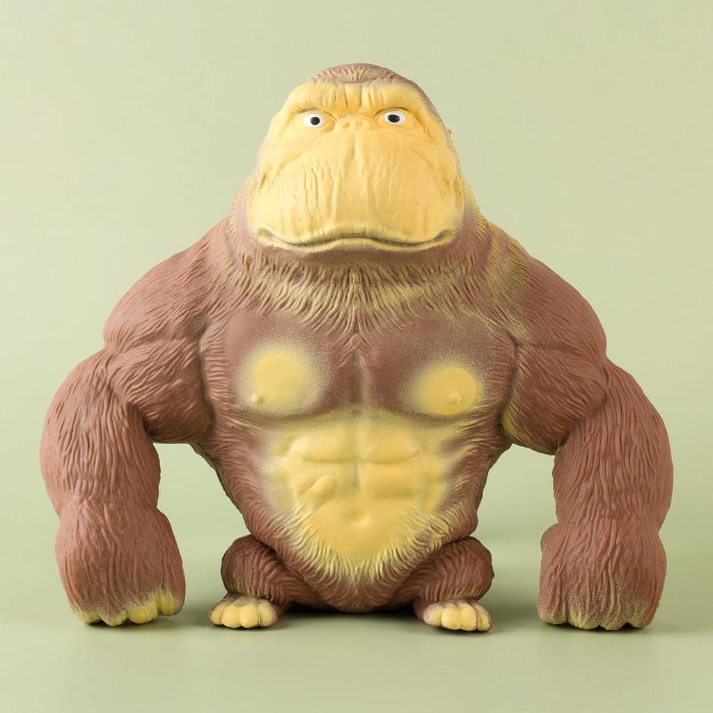 Brinquedo Squishy de Gorila – Grande Brinquedo Elástico para Alívio do Estresse para Crianças e Adultos, Macaco Engraçad