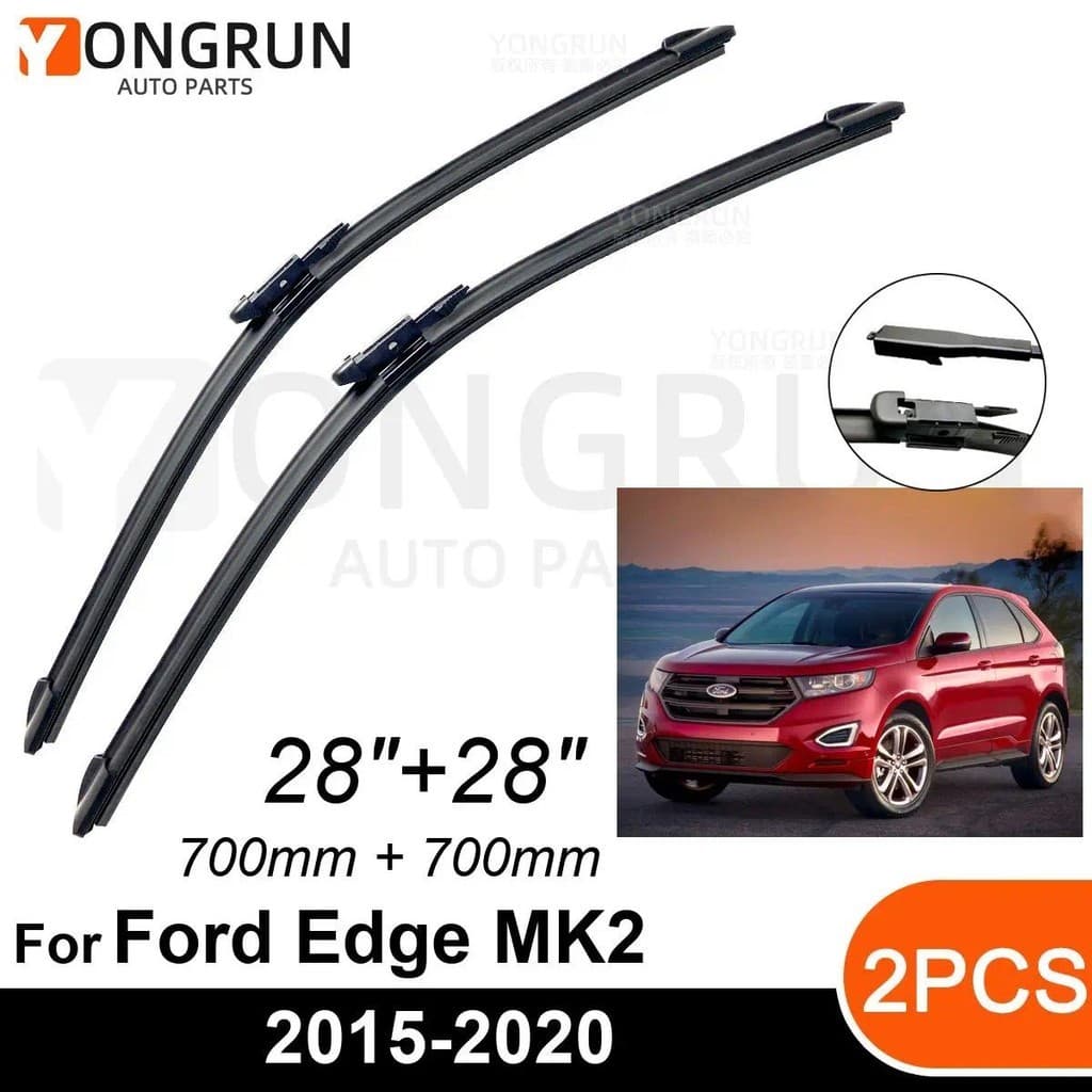 Limpadores De Para-Brisa Dianteiro De Carro , Ford Edge MK2 2015-2020 , Lâmina De Limpador De Borracha 28 " + , Acessóri
