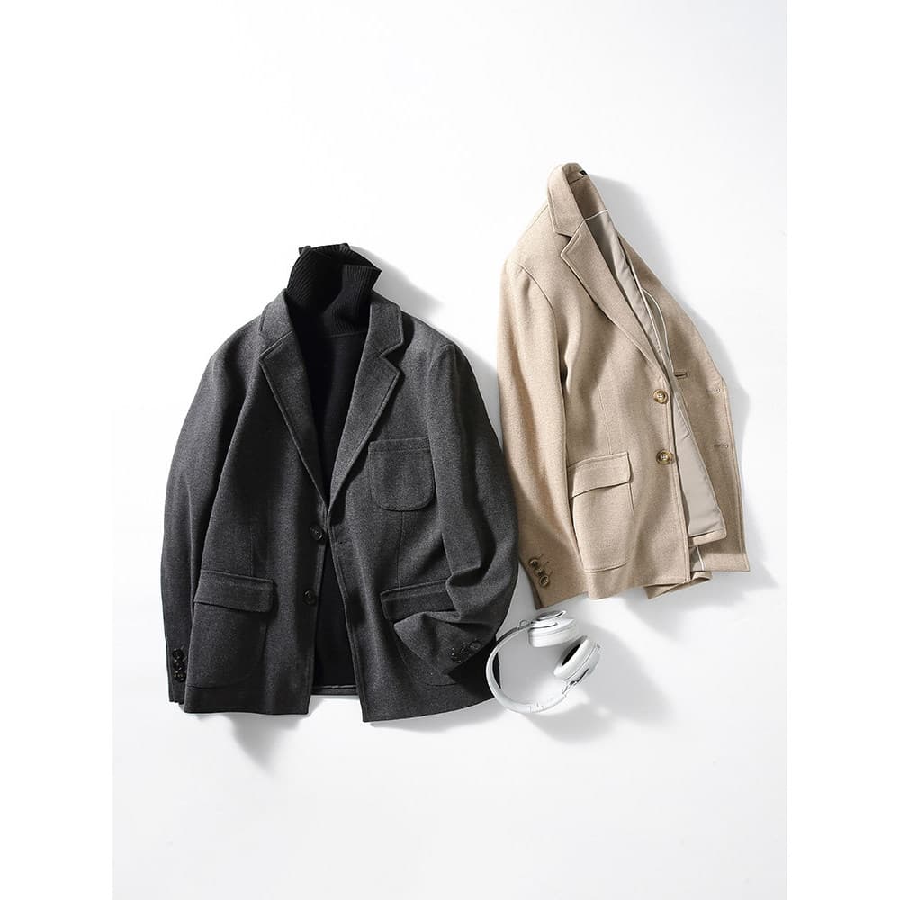 Outono jaqueta de lã masculina curta juventude Casual solto terno de lã versão coreana na moda bonito pequeno terno