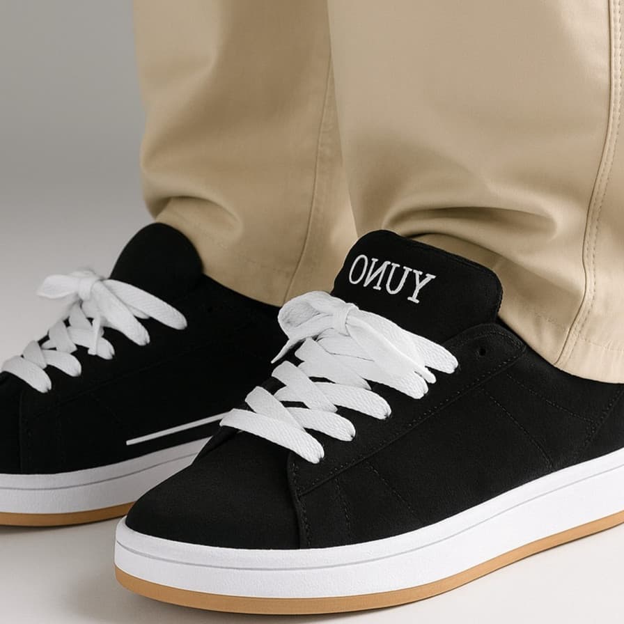 Tenis Concept Masculino Feminino Camps Preto Branco Premium Cadarço Grosso Pronta Entrega