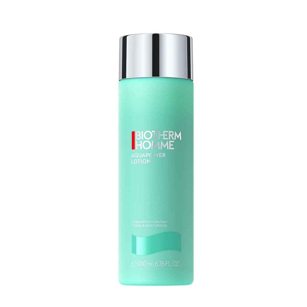 Biotherm Aquapower Loção Facial Tonificante e Hidratante para Homens, com Biotech Plankton e Oligo Sugars, Previne Irrit