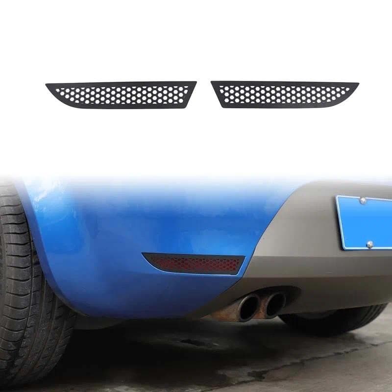 Para SEAT Leon León Mk2 1P 2008-2012 Liga De Alumínio Painel De Acabamento Da Luz De Nevoeiro Traseira Do Carro Adesivo