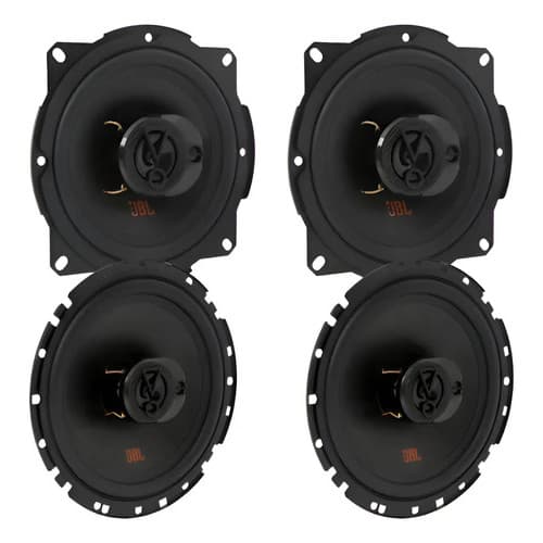 Kit 4 Alto Falantes Triaxiais Jbl Flex4 6trfx55 + 5trfx55  Preto
