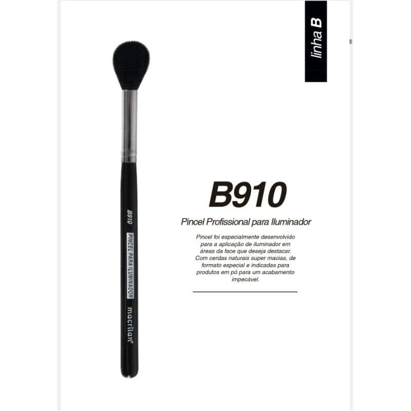 Pincel Profissional Para Iluminador Linha B-Macrilan - B910