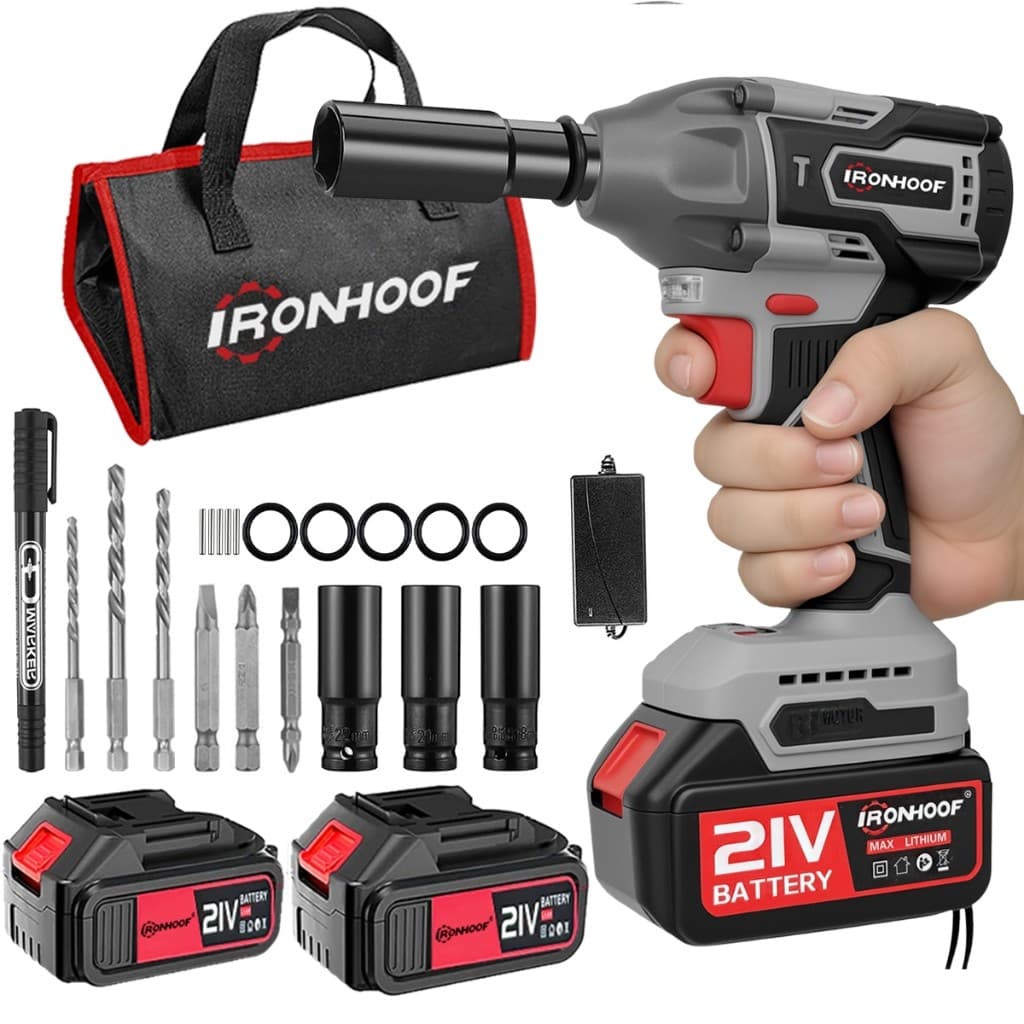 Chave De Impacto A Bateria Potente Parafusadeira De Impacto Brushless 21V