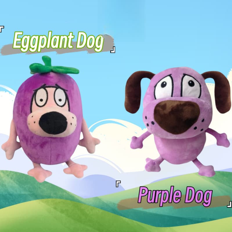 Novos Brinquedos de Pelúcia Engraçados em Forma de Berinjela para Cães, Pelúcia Roxa Fofa, Presente Kawaii para Crianças