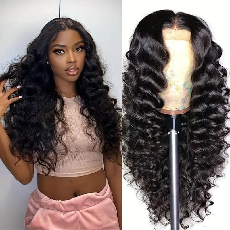 Novo produto peruca moda ondulação de água peruca de cabelo encaracolado peruca frontal de renda kais924.br20260624