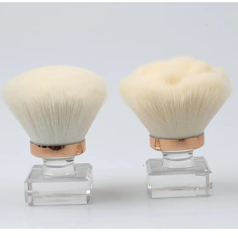 Pincel Para nail art De Peça Única Com Cabeça De Cogumelo , Pó De base , Armazenamento Portátil De Plástico Solto Maquia