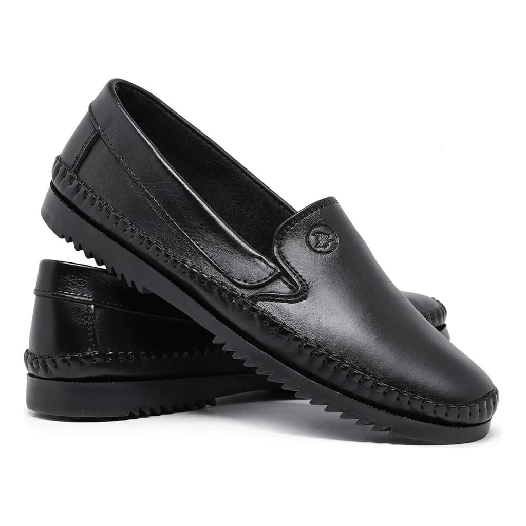 Sapato Mocassim Masculino Tratorado Couro Legítimo Conforto