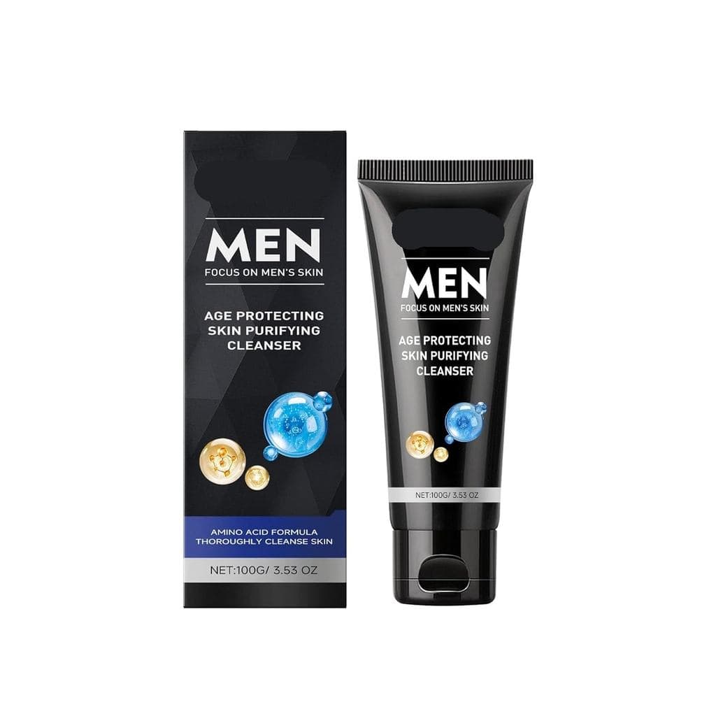 Limpador Facial Hidratante para Homens - Fórmula Suave e Não Ressecante para Limpeza Profunda, Remove Sujeira e Oleosida