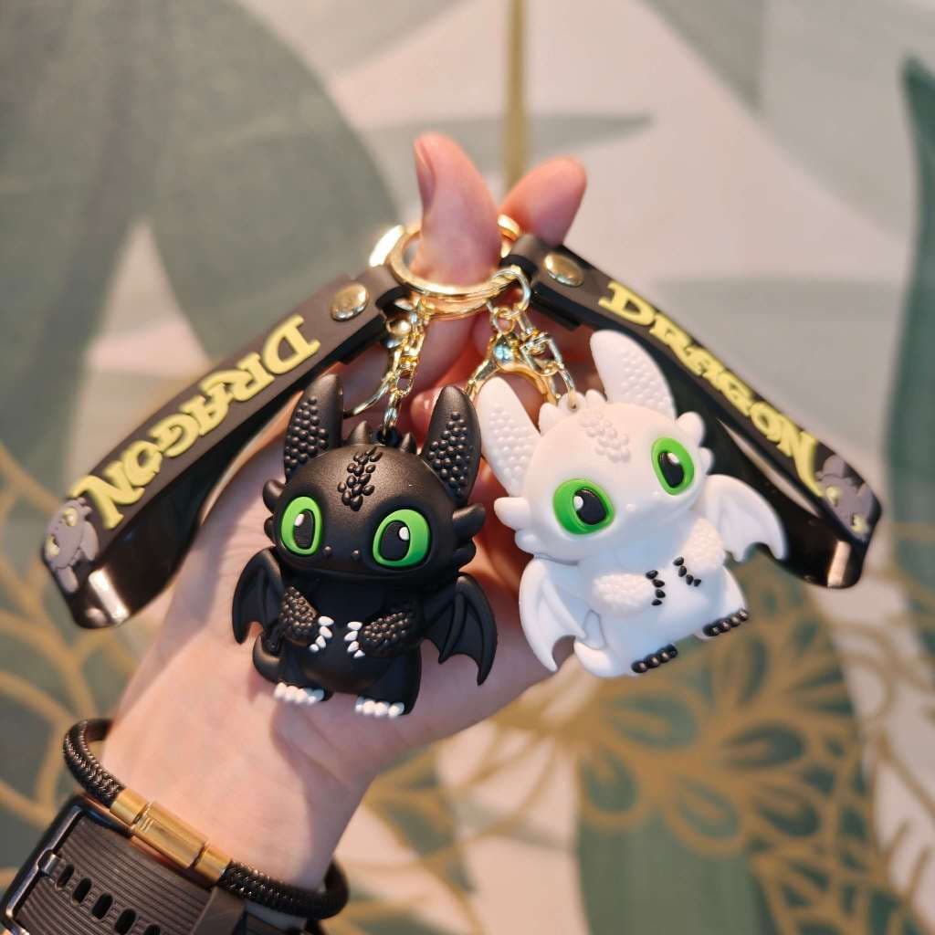 Novo modelo de chaveiro de pelúcia "Como Treinar Seu Dragão", Light Fury Nightfly, acessório para mochila, presente para