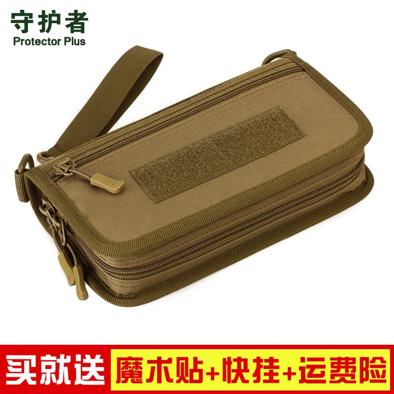 Carteira tática guardião bolsa masculina passaporte viagem carteira de lona 20cm bolsa para celular masculina embreagem