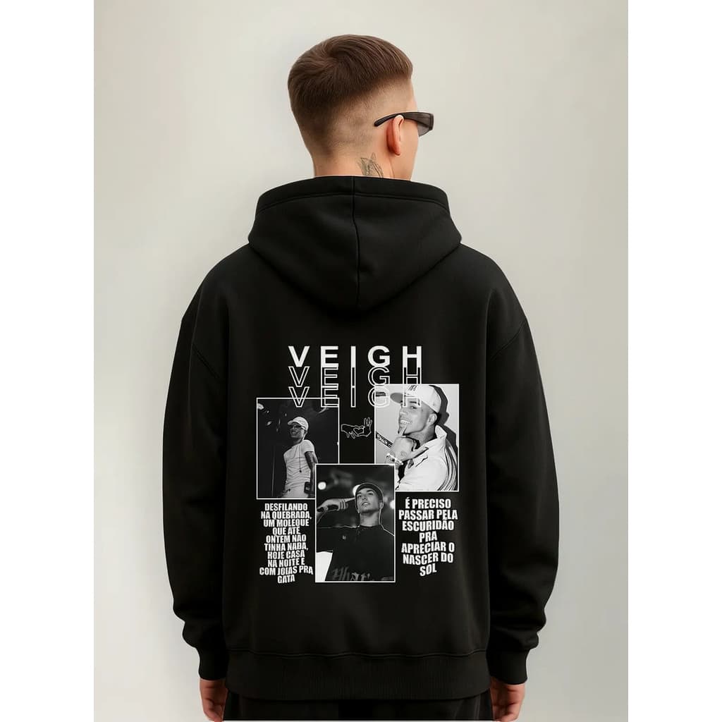 Moletom Veigh Dos Predios Artista Generico Baby Trapper Rap