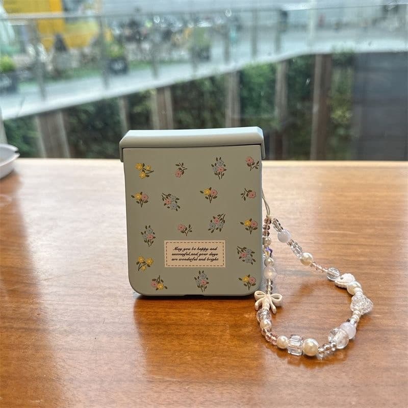 Capa para Motorola Razr 60 Ultra / 60 / 50 Ultra - Estampa Floral Delicada Azul Claro, Ultra Fina