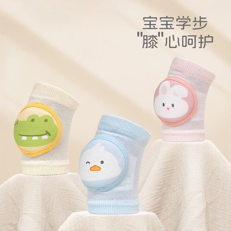Joelheiras japonesas cotoveleiras bebê verão estilo fino resistente a choques rastejando equipamento de proteção sem per