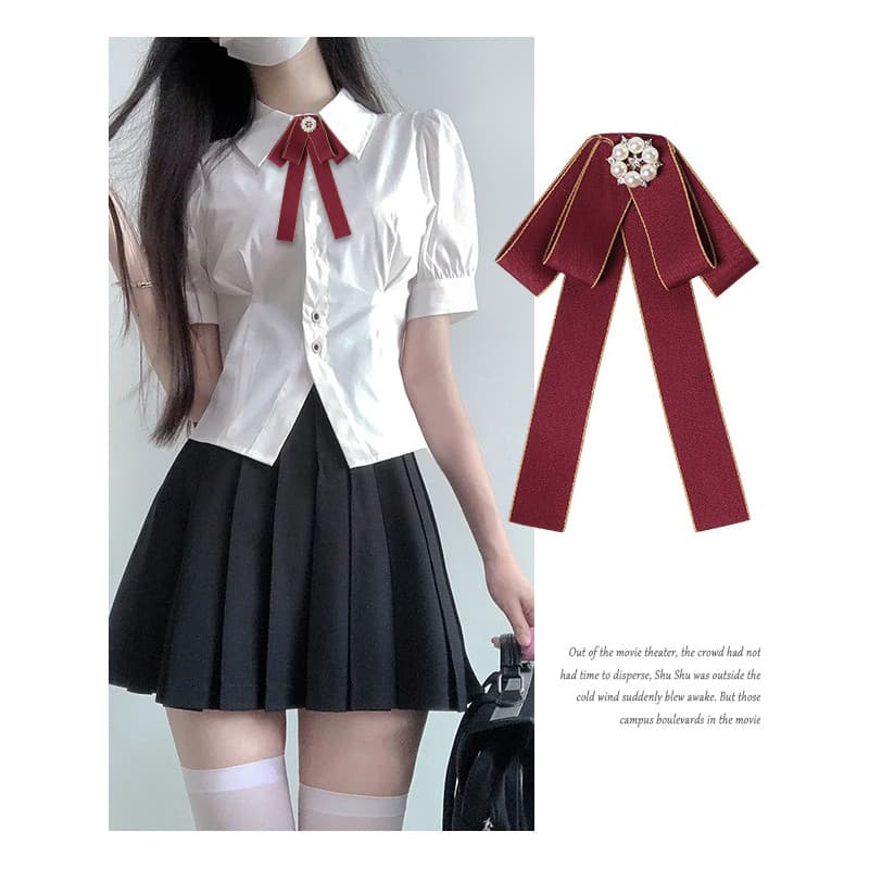 Alça longa jk gravata borboleta estilo japonês estilo Preppy uniforme camisa acessórios gravata pequena gravata borbolet