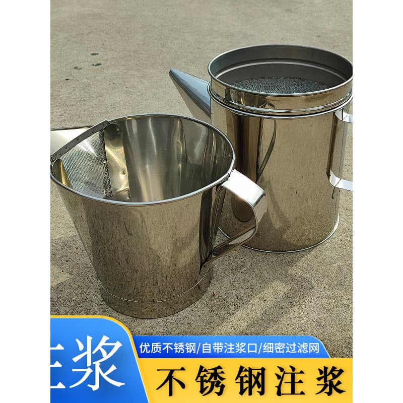 Ferramentas de cerâmica de aço inoxidável com tela de filtro, pote de injeção de malha, molde de gesso artesanal para de