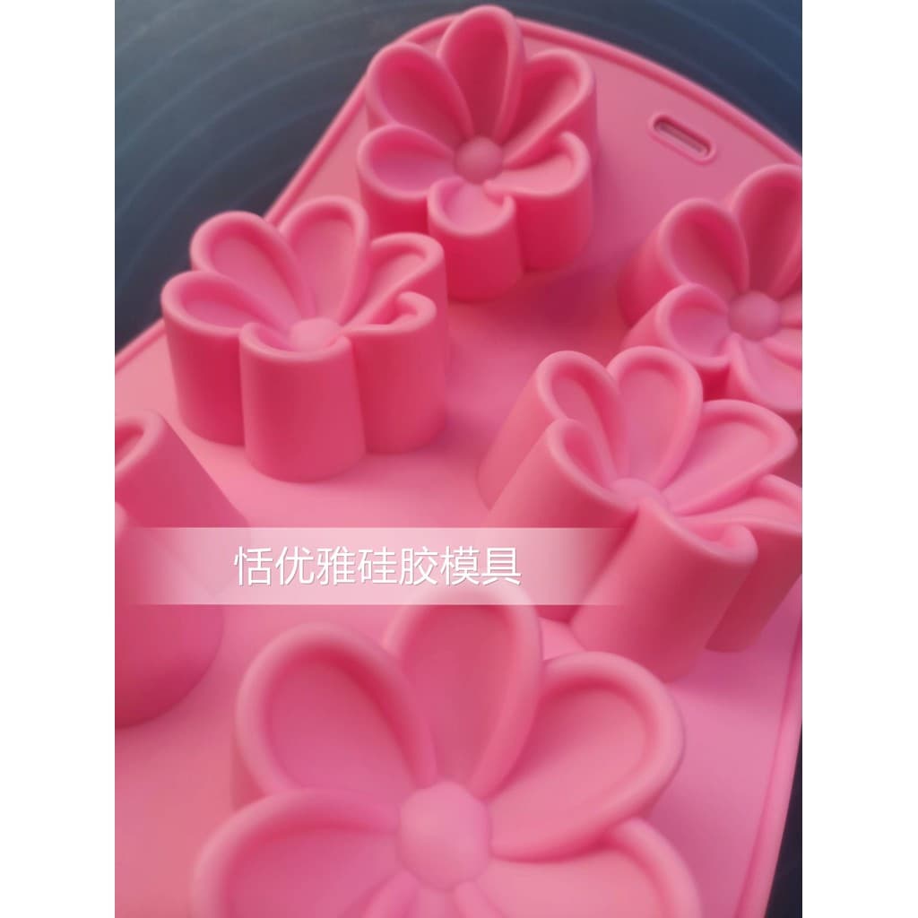 Frete grátis 6 peças Frangipani ameixa molde de bolo de Silicone Mousse ferradura bolo para cubos de gelo de arroz forno