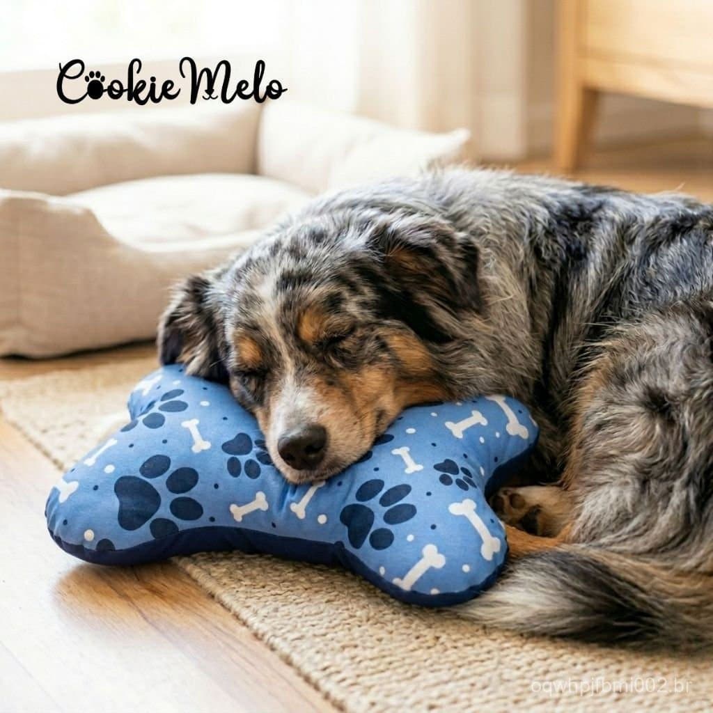 Travesseiro Pet Osso Macio Gato Cachorro Almofada Pet Para Descanso Confortável Antialérgica Lavavel