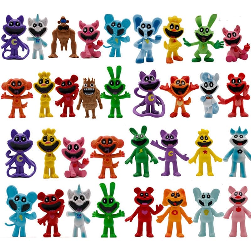 Desenho Animado Critérios Sorridentes Conjunto De Figuras Cat Nap Dog Day Catnap Dogday Modelo Doll Toy Jogo Quente PVC