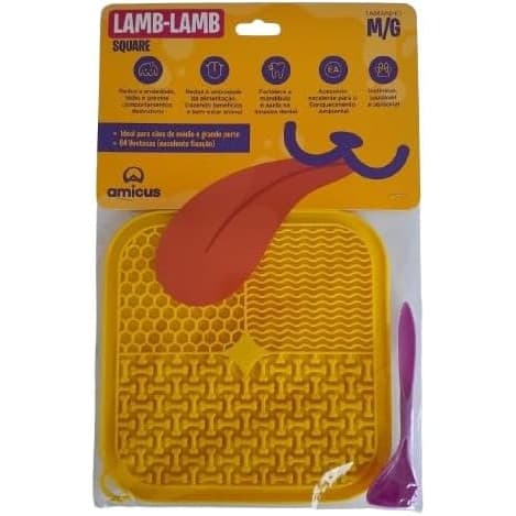 Comedouro Lento Lambe-Lambe Quadrado | Amicus