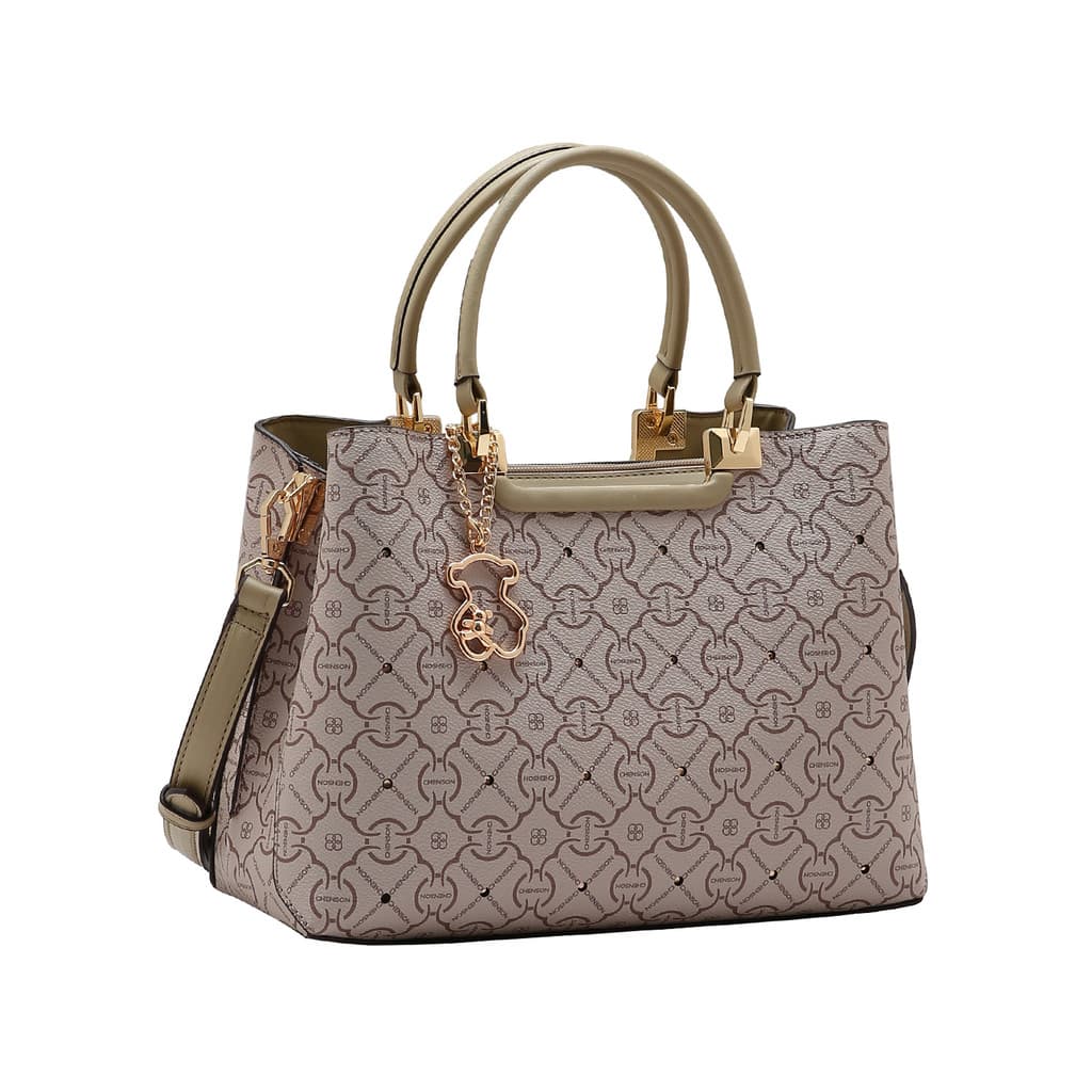 Bolsa Chenson Original Natural Classic Cristal Alça de Mão
