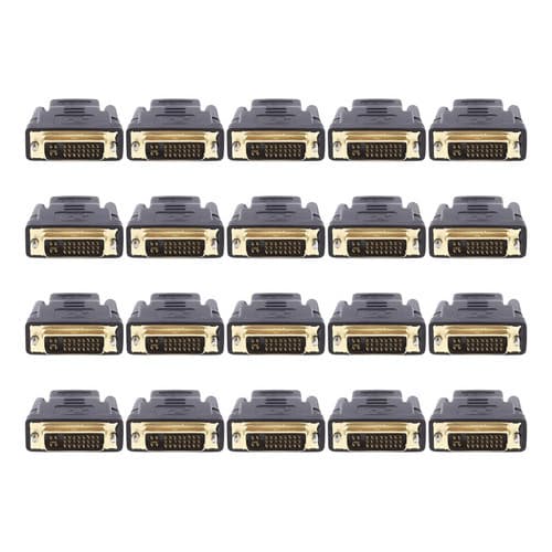 Kit De 20 Adaptador Hdmi Fêmea Para Dvi-d Macho 24+1