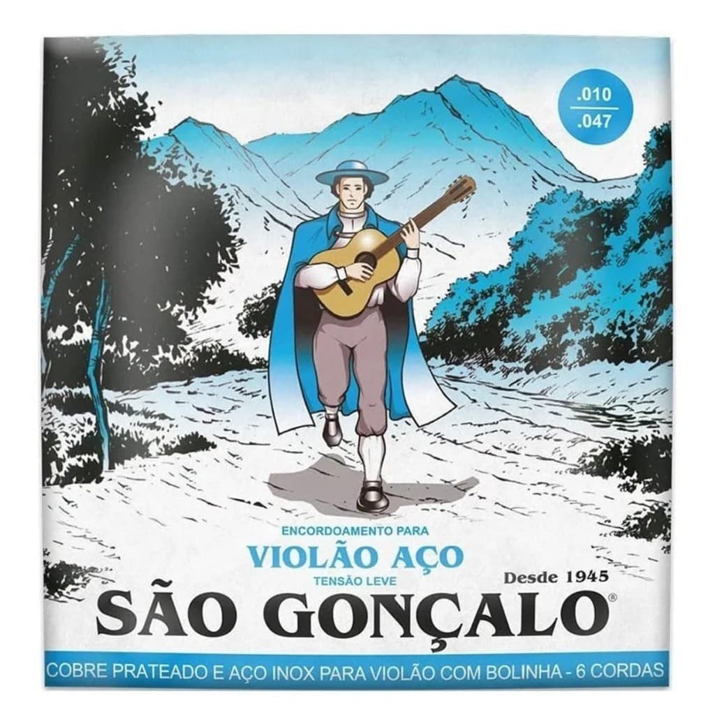 Cordas Encordoamento P/ Violão Aço C/ Bolinha 010