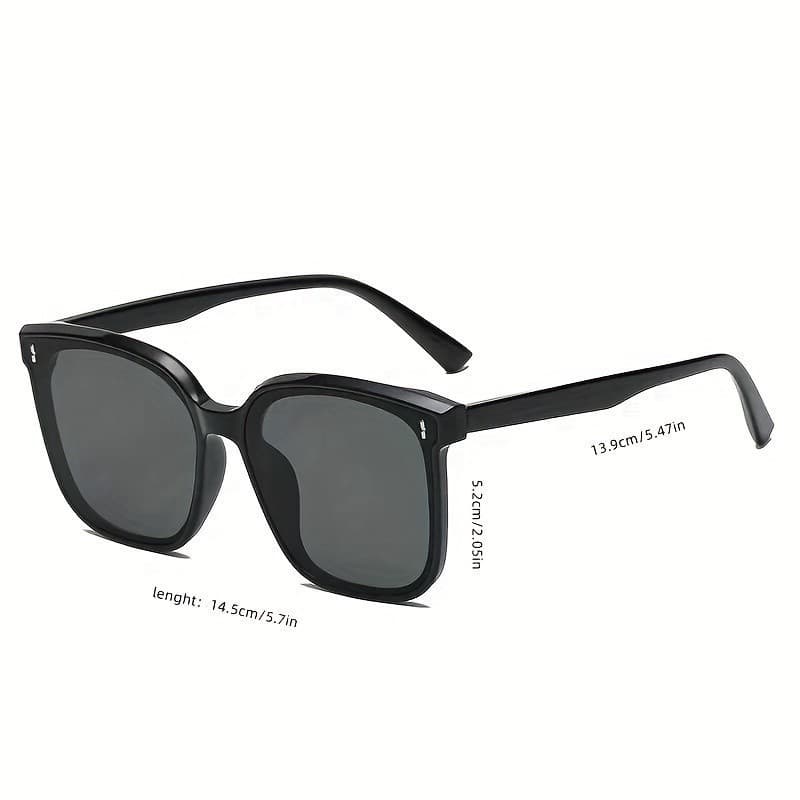 Óculos de Sol Quadrados da Moda para Mulheres e Homens, Lentes Espelhadas Casuais, Óculos Antirreflexo para Dirigir e Vi