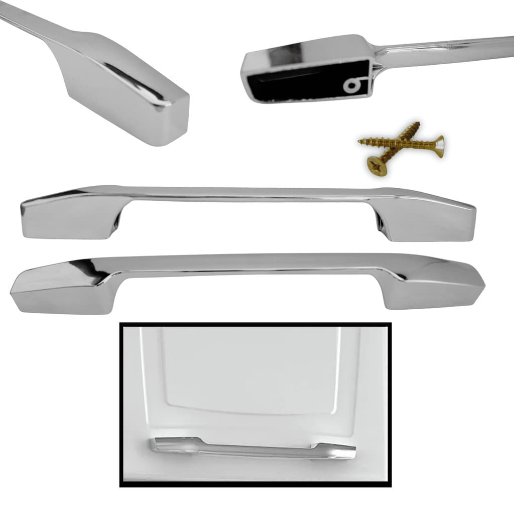 Kit c/2 Puxadores para armários e móveis Criativa 160mm e Parafusos Cr