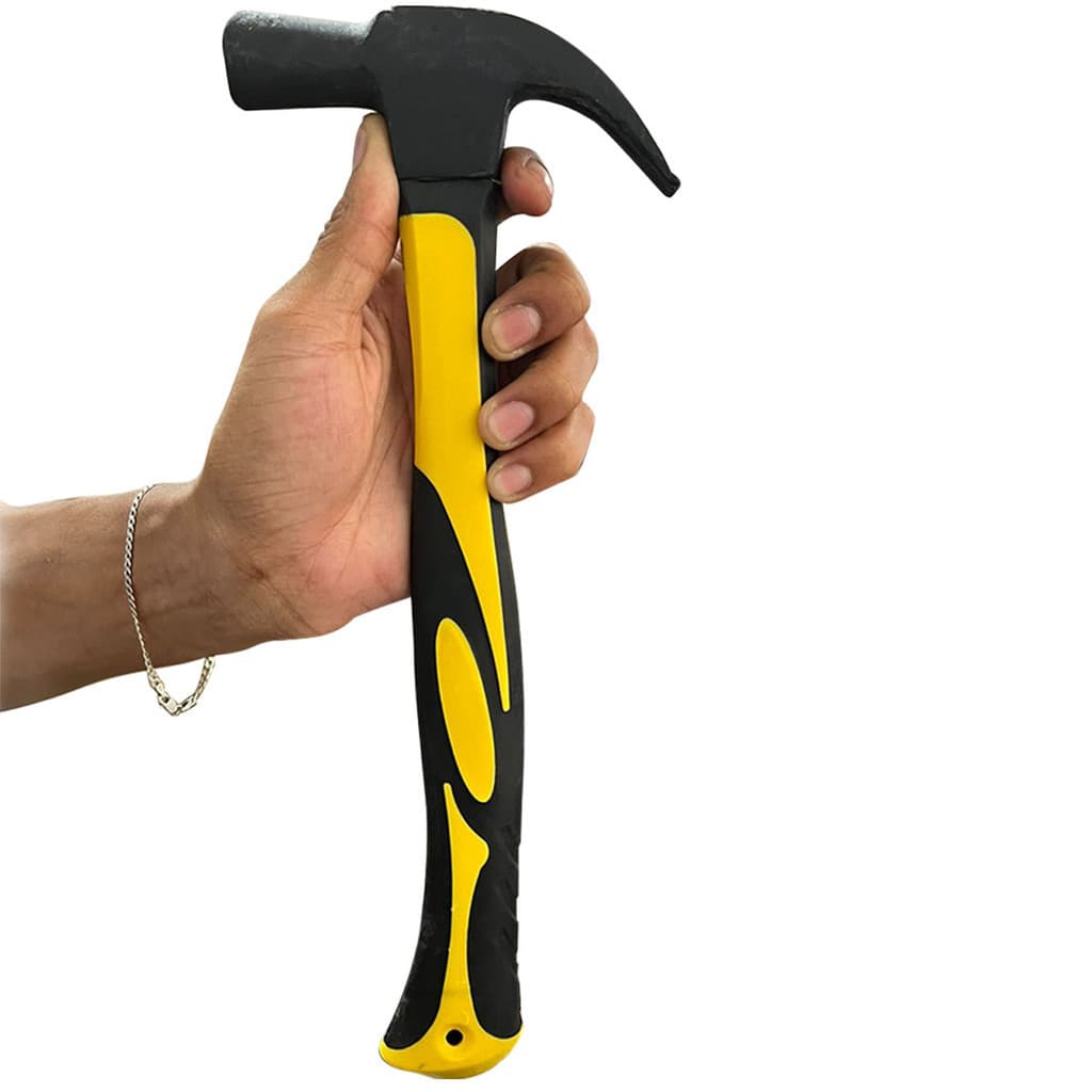 Martelo Unha 30cm Cabeça Aço Cabo Emborrachado Profissional Carpinteiro 27mm