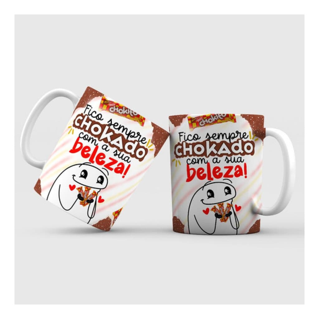 Caneca Personalizada Fico Sempre Chokado Com A Sua Beleza