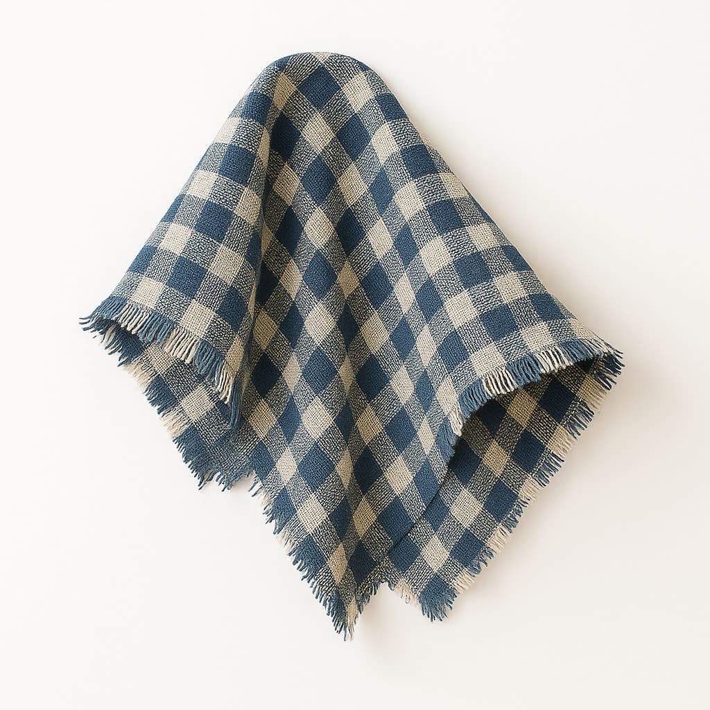 Pano de Chão Xadrez Azul Super Absorvente 40x65cm 05 unid