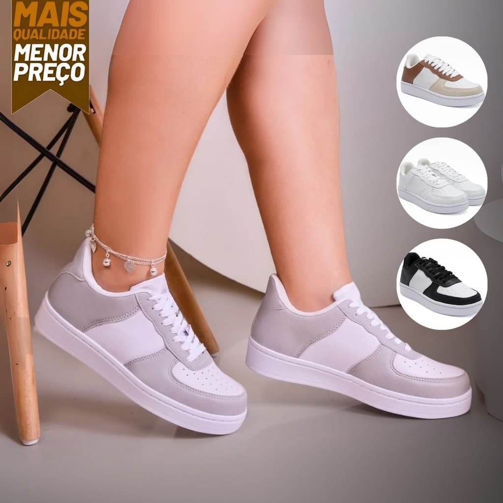 Tênis Masculino e Feminino - Estilo e Conforto, Várias Cores - Do 34 ao 43 - Promoção Limitada