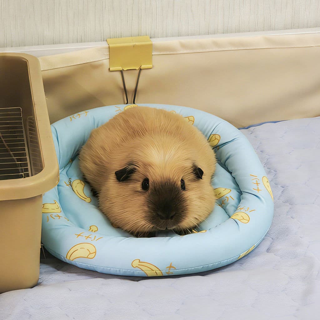 Almofada de gelo para Hamster, almofada redonda para resfriamento de verão, dissipação de calor, almofada para dormir, u