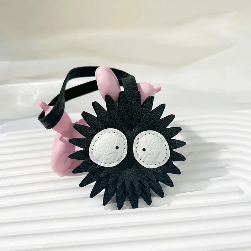 Bolsa de Chaves de Microfibra Feita à Mão em Formato de Briquete Preto, Presente Simples e Personalizado, Moda Feminina,