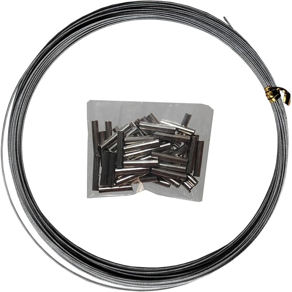 Cabo de Aço Inoxidável Nylon 70lbs 10m - Para Pesca