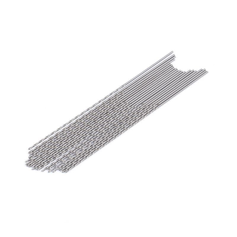 Broca helicoidal de haste reta de 100mm de comprimento para máquinas de perfuração, brocas pequenas de 0,5 0,6 0,8 1 1,2