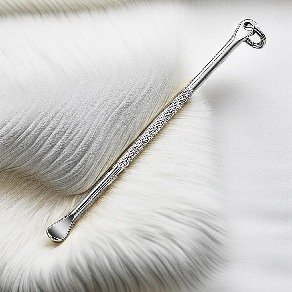 Colher de colheita de orelha não machuca as orelhas, colher de orelha de aço inoxidável à moda antiga, limpador de