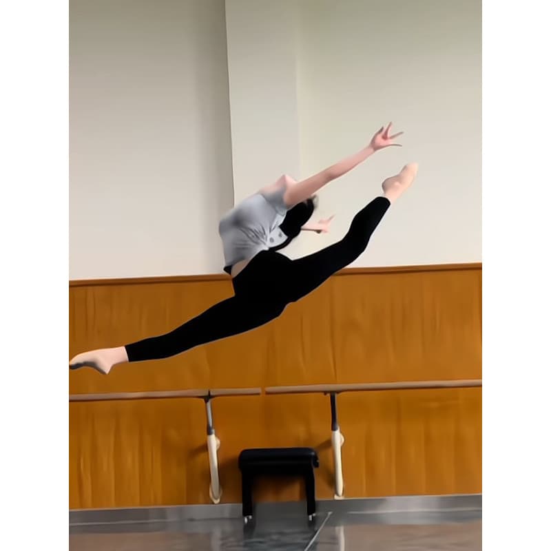 Calças de cintura baixa para treinamento de dança de beleza corporal, divisão grande, virilha antiderrapante, Design de