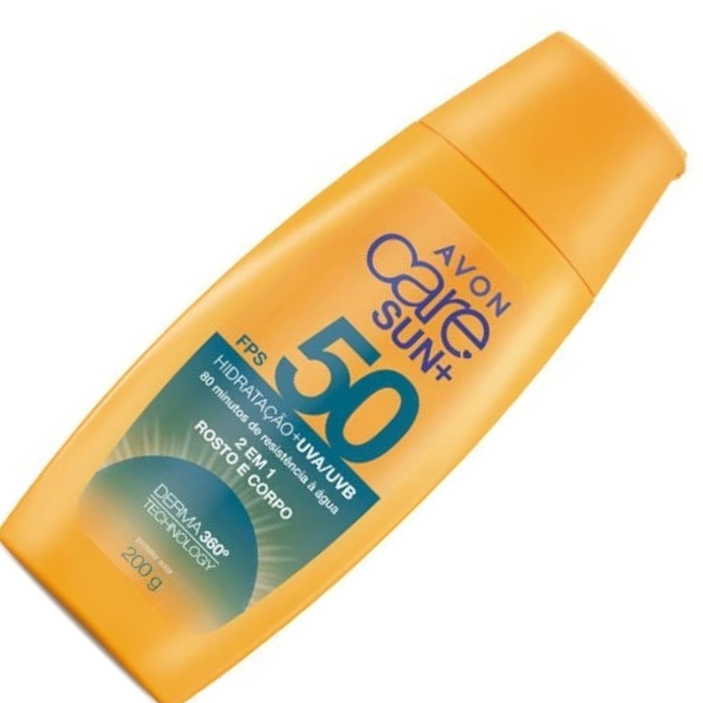 Protetor Solar Avon Care Sun+ FPS 50 200g - Alta Proteção e Hidratação, Resistente à Água