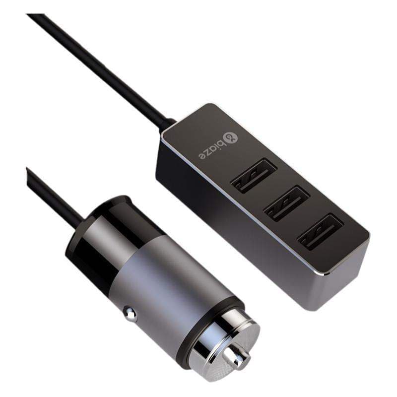 Carregador De Carro De Carregamento Rápido Adaptador USB De 3 Portas