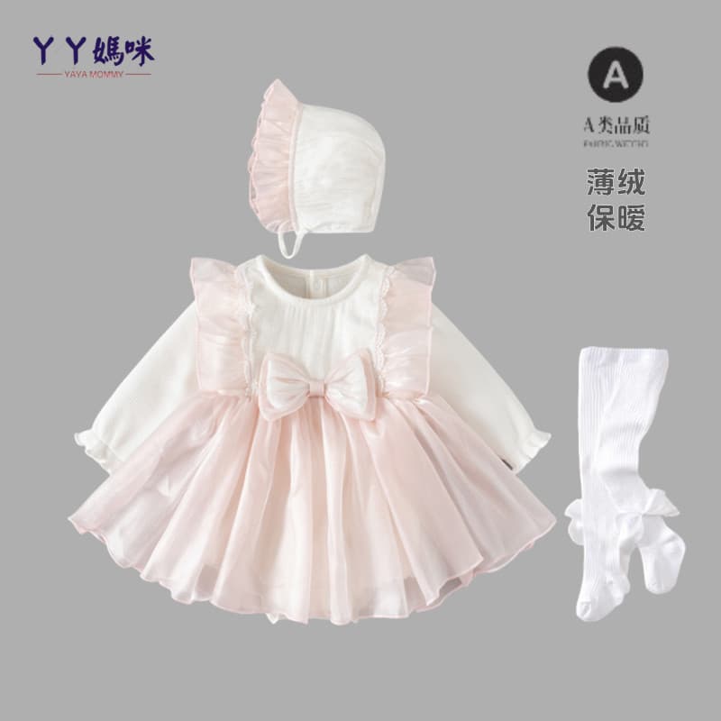 Vestido bebê menina mês inteiro cem dias